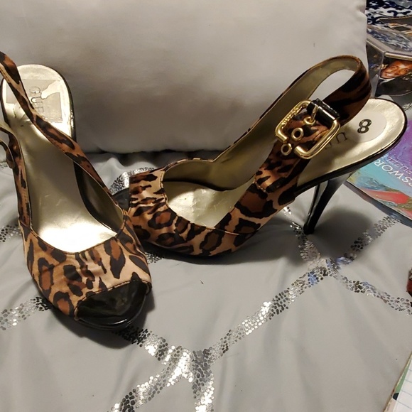 Guess peep toe sling back heels - Picture 2 of 3